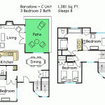 Scottsdale Camelback Resort 3BR Floor Plan Scottsdale Camelback Resort 3BR Floor Plan